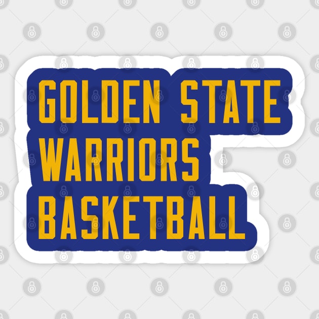 Warriors Basketball Sticker by Buff Geeks Art